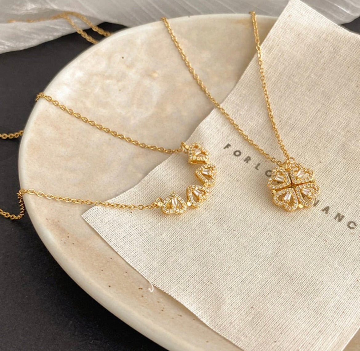 Gelukshart Ketting Goud