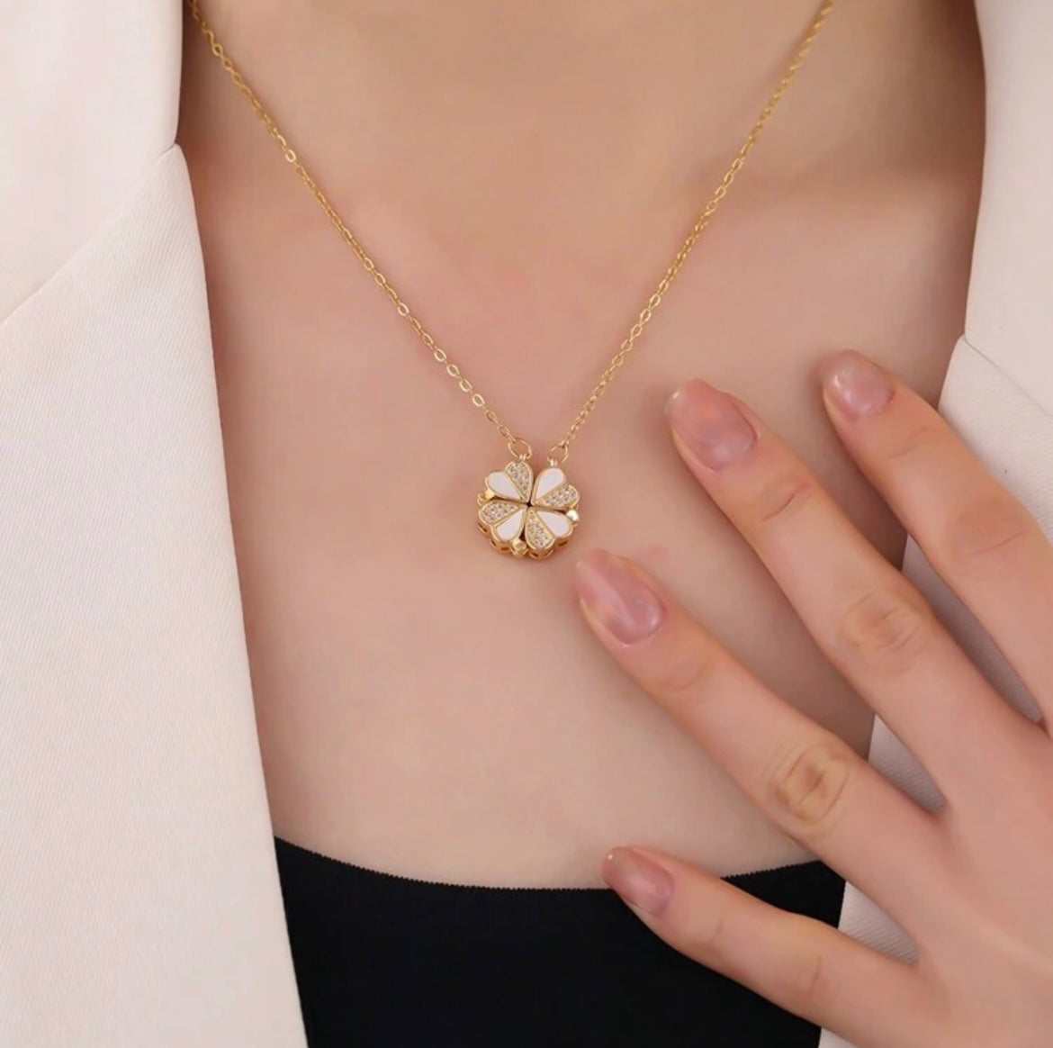 Gelukshart Ketting Shine