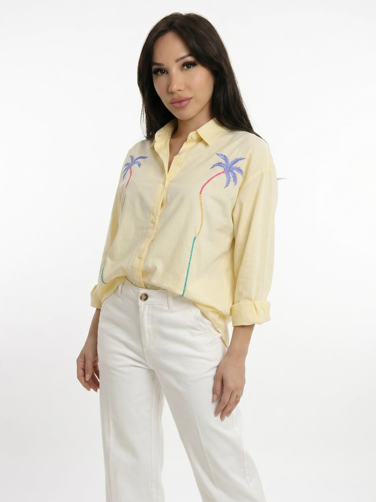 Palm Tree Shirt Yellow