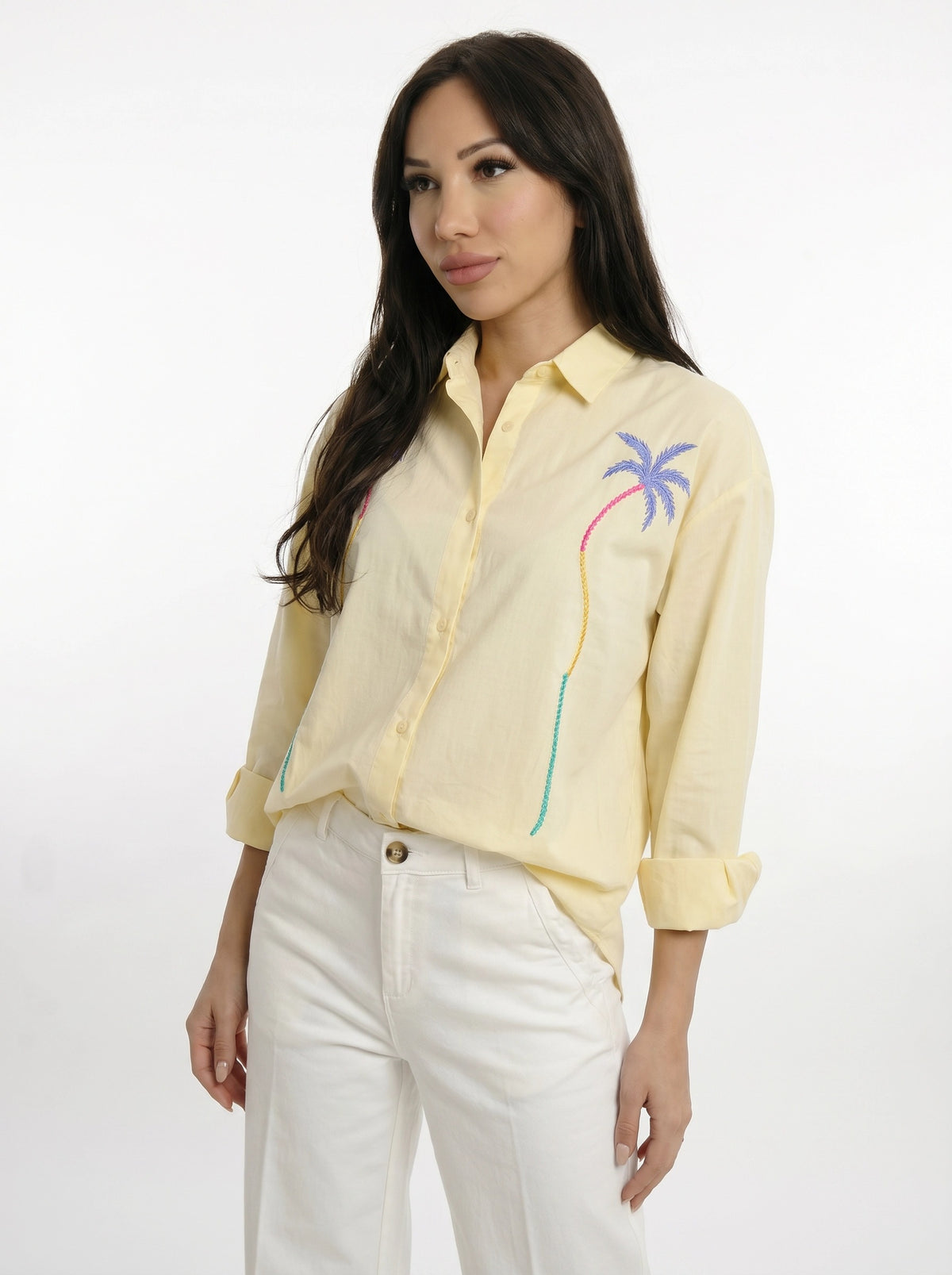 Palm Tree Shirt Yellow