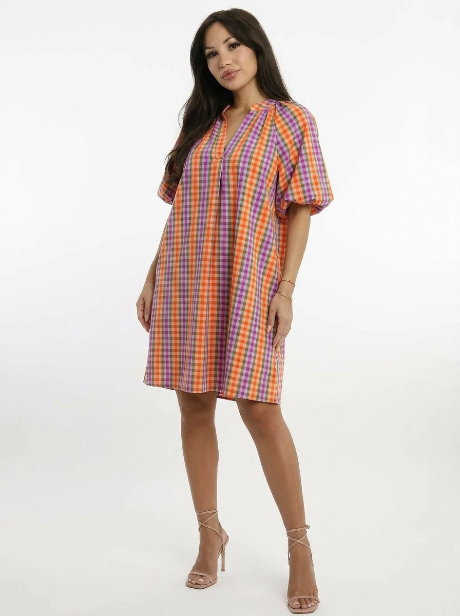 Amalfi Dress Checked