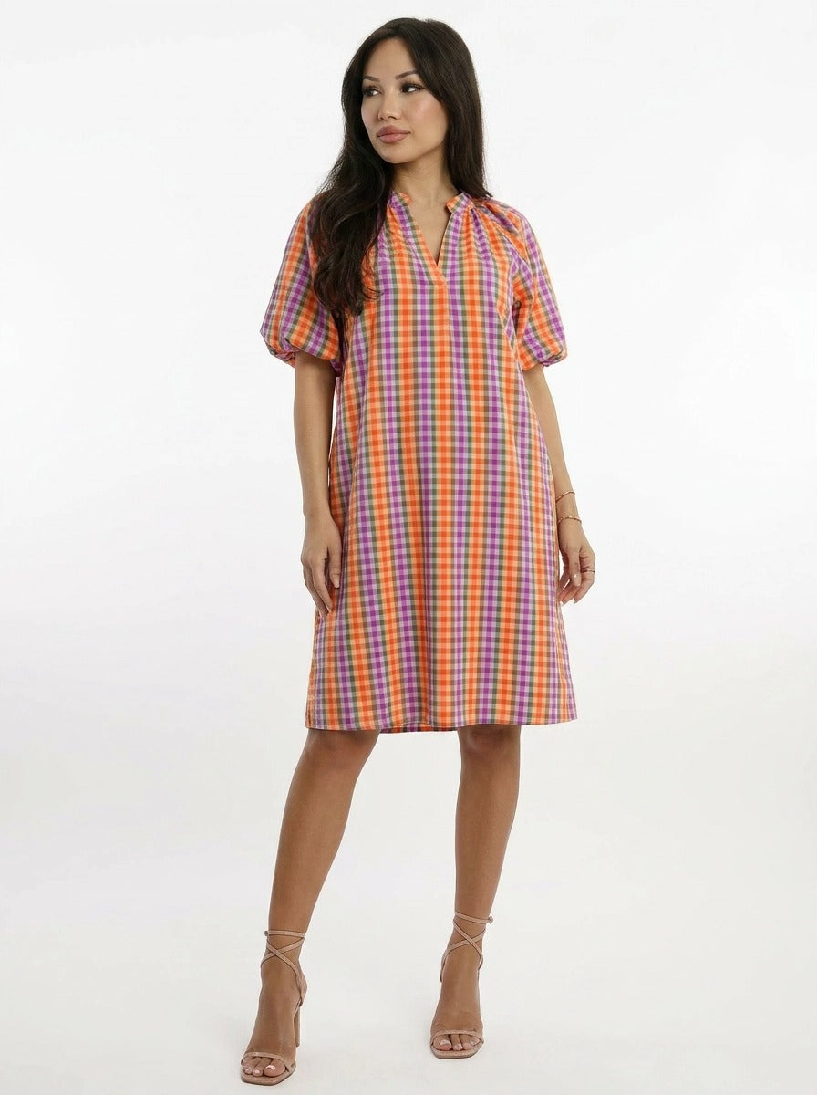 Amalfi Dress Checked