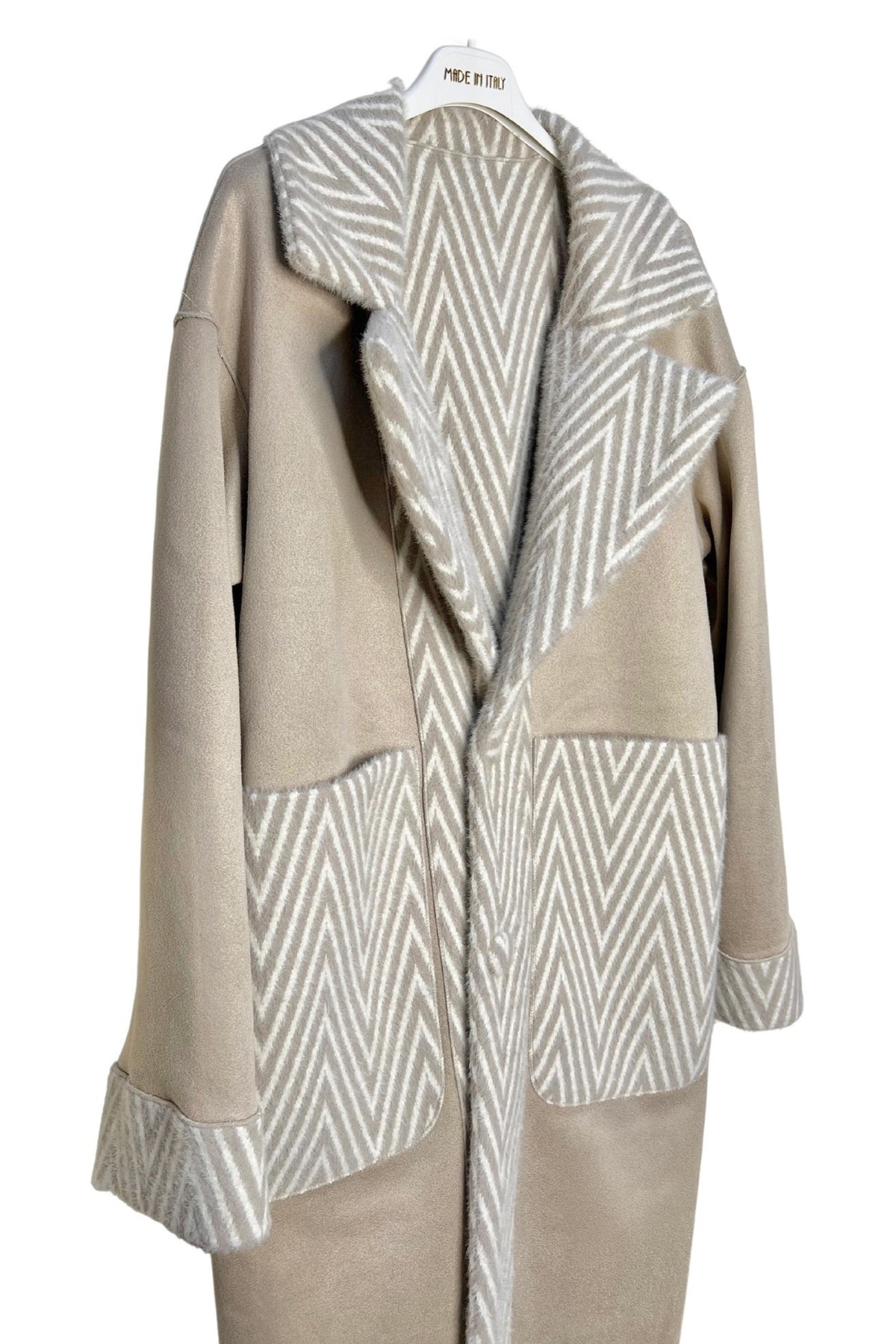 Giulia Omkeerbare Mantel Beige