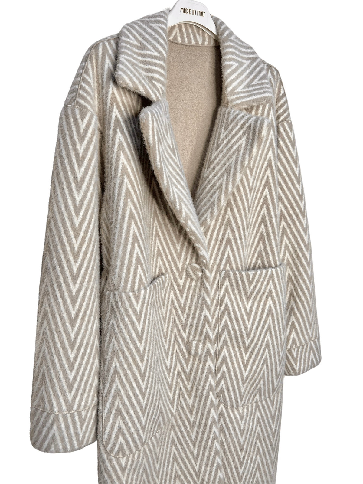 Giulia Omkeerbare Mantel Beige