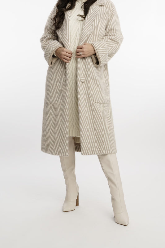 Giulia Omkeerbare Mantel Beige