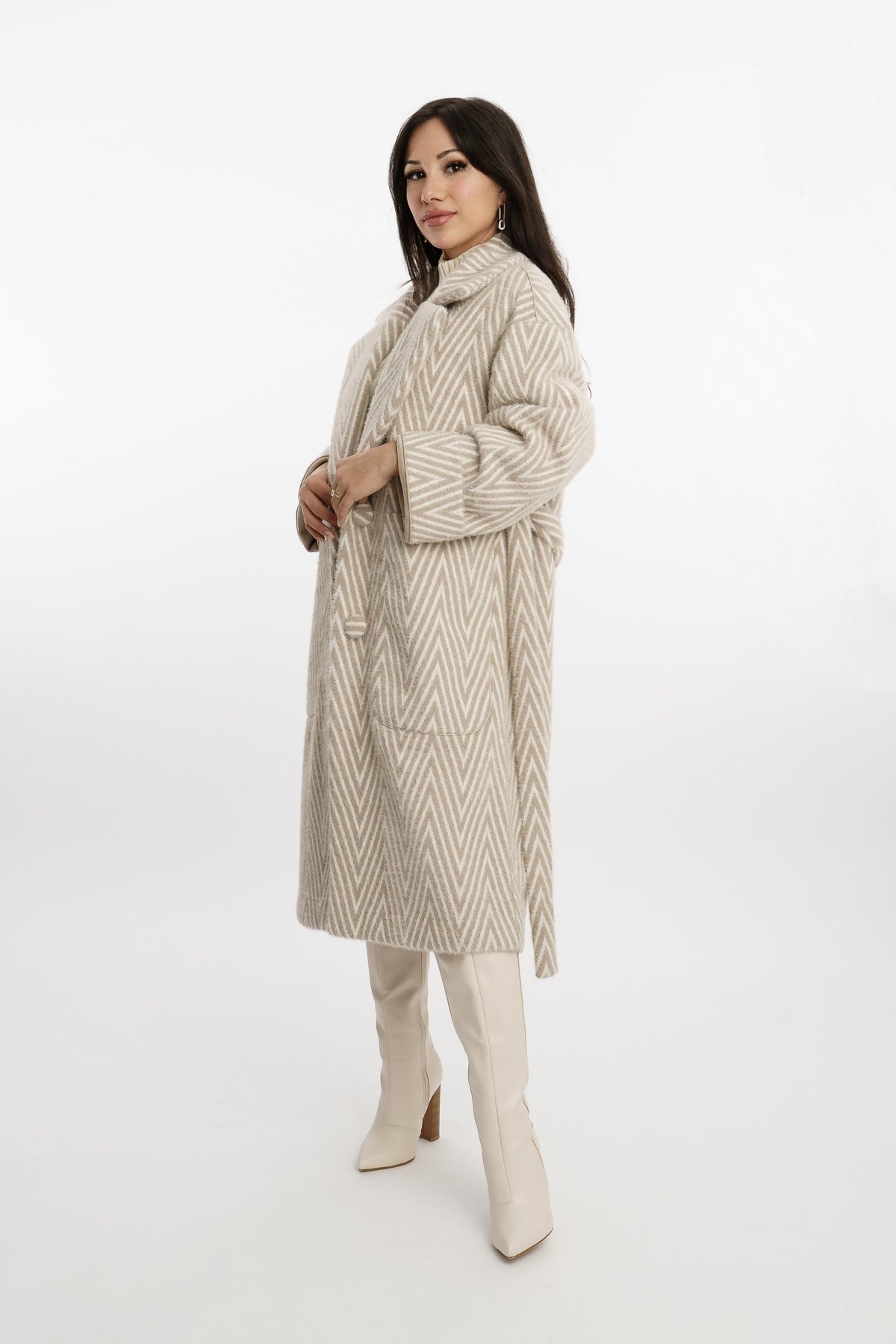 Giulia Omkeerbare Mantel Beige
