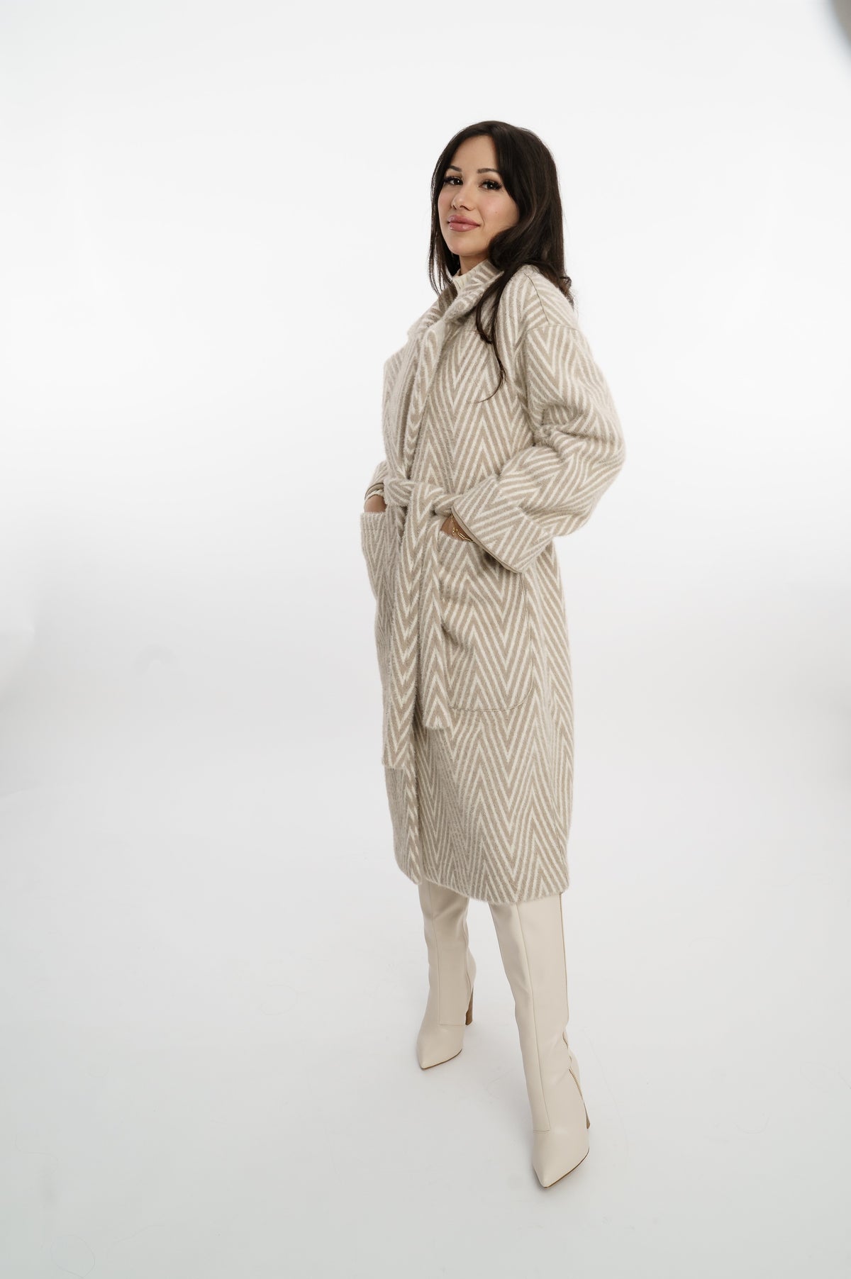 Giulia Omkeerbare Mantel Beige