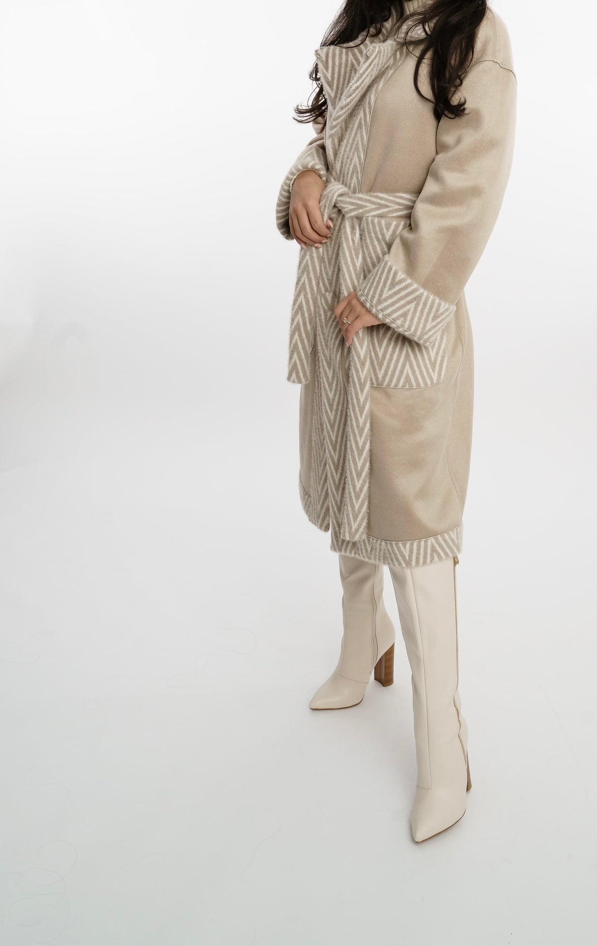 Giulia Omkeerbare Mantel Beige