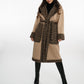 Giulia Reversibele Mantel Bruin