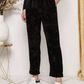 Altamira Velour Broek Zwart