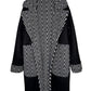 Giulia Reversibele Mantel Zwart
