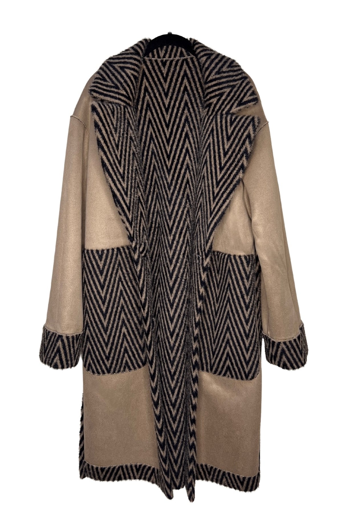Giulia Reversibele Mantel Bruin