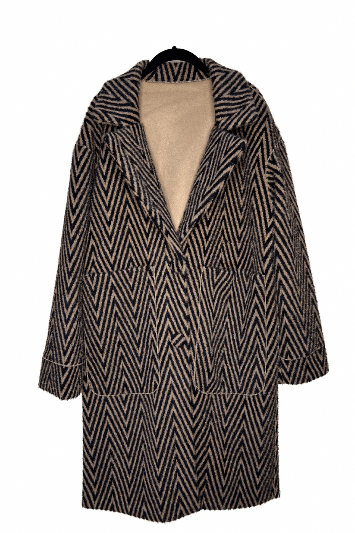 Giulia Reversibele Mantel Bruin